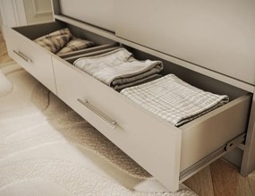Dulap cu uși glisante Estantte II, 150x60x200 cm – Cashmere