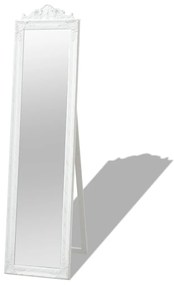 Oglinda in stil baroc independenta, alb, 160 x 40 cm 1, Alb, 160 x 40 cm