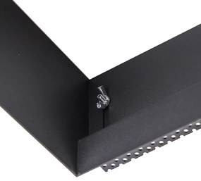 Spot integrat negru GU10 AR111 fără rama - Oneon