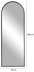 Oglindă Portal Matte Black