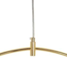 Lustra circulara cu 14 de surse de lumina ROCIO auriu