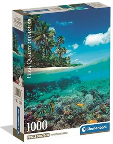 Orașe Summer Paradise Puzzle compact de 1000 de piese Insula Clementoni
