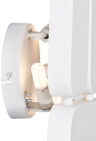 Lampă de perete de design albă cu 3 lumini - Planes