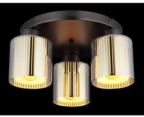 Plafoniera design modern FELICIA 34,5cm negru/crom 16056-3D GL