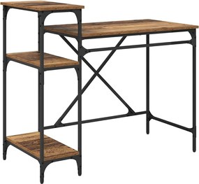 vidaXL Birou Lemn Vechi 105 x 50 x 90 cm Lemn compozit