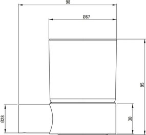 ROUND Pahar finisaj negru ADR_N911