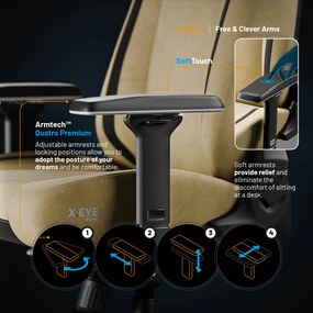 Scaun de gaming Diablo X.Eye Prime Broken Gold Normal Size