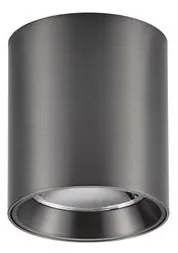 Spot aplicat LED design tehnic IRIS nickel negru