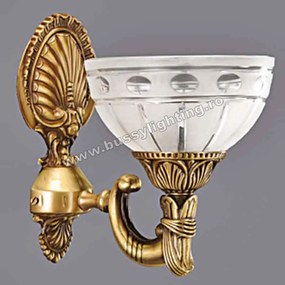 Aplica Ambiente cu 1 Brat, Desing Clasic, Finisaj Bronz Antic - Bussy Lighting 3039-52-19
