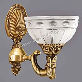 Aplica Ambiente cu 1 Brat, Desing Clasic, Finisaj Bronz Antic - Bussy Lighting 3039-52-19
