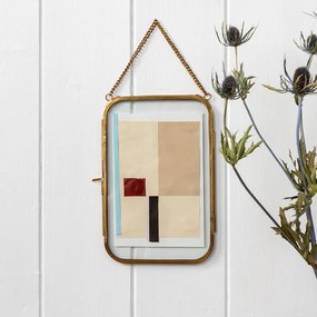 Ramă foto aurie de agățat din metal 14x20 cm – Rex London