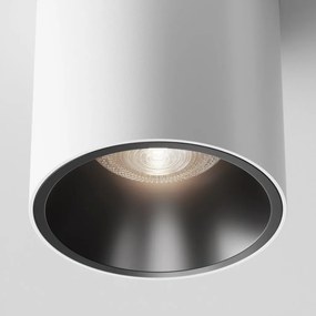 Spot LED aplicat, plafoniera dimabil design tehnic Alfa alb 7cm, 4000K