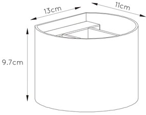 Aplică LED Lucide 09218/04/97 XIO 1xG9/4W/230V maro