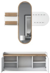 Mobilier Hol Vosiku 3 (alb + Nuc) . 1093953
