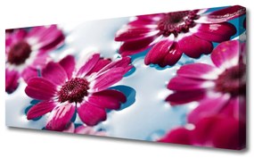 Tablou pe panza canvas Flori Floral Roșu Albastru