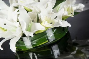 Aranjament floral design LUX ETERNITY ROUND LILIUM