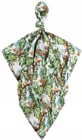 Baby Nellys Bambus scutec Lux - ghepard, 75 x 75 cm, verde, alb