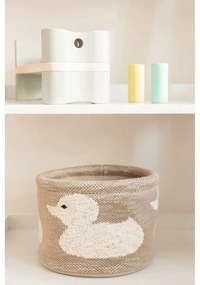 Organizator din bumbac Kindsgut Duck, ø 16 cm, bej