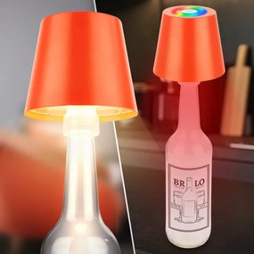 Briloner 7510012-LED RGB dimabilă lampă de masă CALIDA 2,5W/5V IP44 1200mAh portocalie