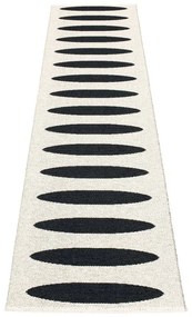 Covor tip traversă pentru interior și exterior negru 70x300 cm Ella Black – Pappelina