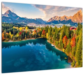 Tablou pe sticlă - Lacul Urisee, Austria (70x50 cm)