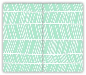 Tocator din sticla herringbone