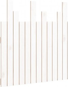 vidaXL Tăblie de pat pentru perete, alb, 82,5x3x80 cm, lemn masiv pin