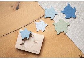 Puzzle de inserat din lemn Turtle – Kindsgut