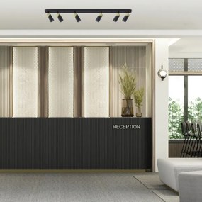 Spot NEO 6xGU10/8W/230V negru/auriu