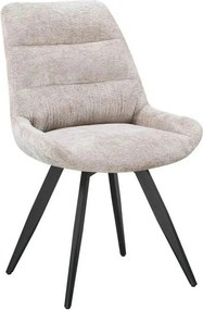 Scaun ART, bej/negru, stofa/metal, 65x56x86 cm