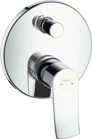 Baterie cada - dus incastrata Hansgrohe Metris crom lucios