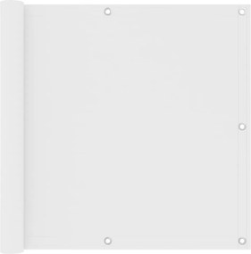 vidaXL Paravan de balcon, alb, 90 x 500 cm, țesătură oxford