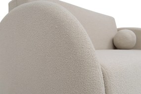 Canapea extensibilă Nubi trei locuri 140 cm cu ladă de depozitare - boucle bej deschis Quelle 03