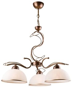 Candelabru pe tijă COBRA, 3x E27, 60W, 230V, bronz patinat