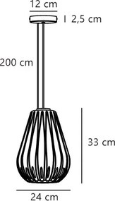 Lustra, Pendul cu abajur din sticla Sallino