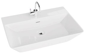Lavoar pe blat Rune Eskil Grande dreptunghiular 60 cm alb lucios