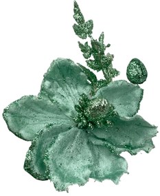 Ornament brad Magnolie Natalie 12cm, Verde menta
