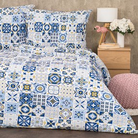 Lenjerie de pat bumbac crepon 4Home Azul, 140 x 200 cm, 70 x 90 cm, 140 x 200 cm, 70 x 90 cm