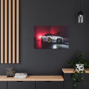 Tablou Canvas White Nissan GTR 120x80 cm