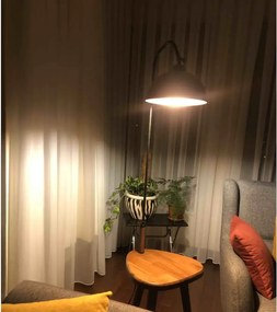 Masuta cu lampadar Decora Homs, negru,Seria lx, 40004