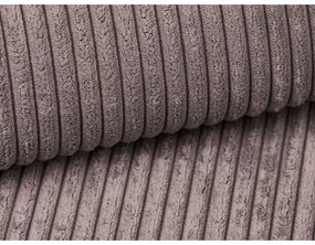 Canapea roz prăfuit extensibilă cu tapițerie din catifea reiată 195 cm Nona – Makamii