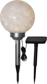 Lampadar solar LED pentru exterior Star Trading Luna, ø 20 cm