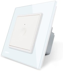 Intrerupator cap scara / cap cruce wireless cu touch Livolo din sticla, Serie noua