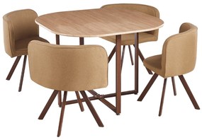 Set sufragerie 4+1 Brianite (maro deschis + natural). 1065326