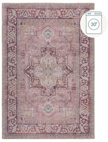 Covor roșu deschis lavabil din amestec de fibre reciclate 200x290 cm Windsor – Flair Rugs