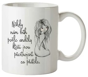 Cană ceramică Bohemia Gifts - Îngeri și prieteni ,350 ml