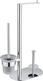 ROUND Suport Hârtie Igienică Stativ, 3-Funcții Finisaj: Cromat ADR_0732