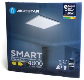 Panou LED RGBW dimabil încastrat Aigostar MESH LED/36W/230V 60x60 cm