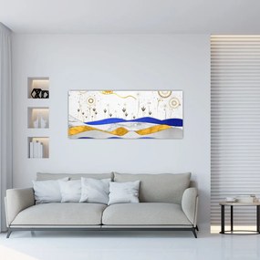 Tablou - Munții aurii (120x50 cm)