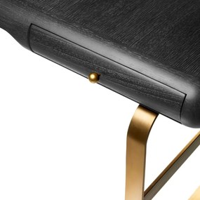 Birou Design LUX, Furnir Stejar, Gri Carbune, Nathaniel